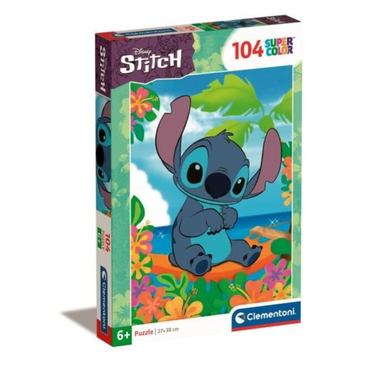 Stitch puzzle 104 db-os - Clementoni Supercolor