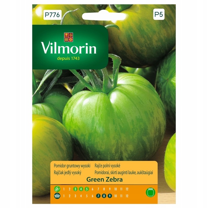 Őrölt paradicsom magvak Zöld Zebra VILMORIN0,2g