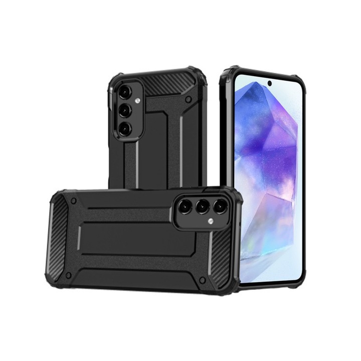 Husa Armor Upzz Compatibila Cu Samsung Galaxy A55 5G - Black