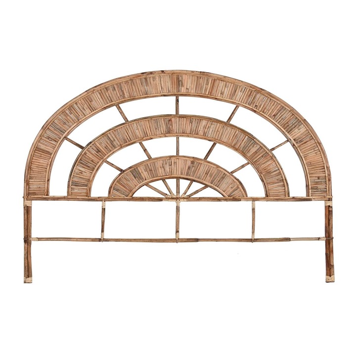 Tablie pat DKD Home Decor Bali, Rattan, Natur, 179x4x129cm