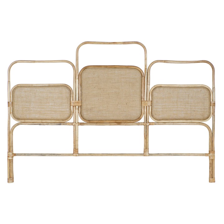 Tablie pat DKD Home Decor, Rattan, Maro Natural, 180x4x90cm