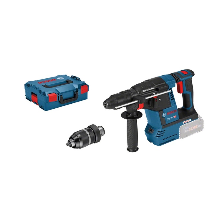 Set 1 x Ciocan Rotopercutor Bosch Professional SDS Plus GBH 2.6 J, 1300 rpm, 18V, 1 x Geanta Depozitare