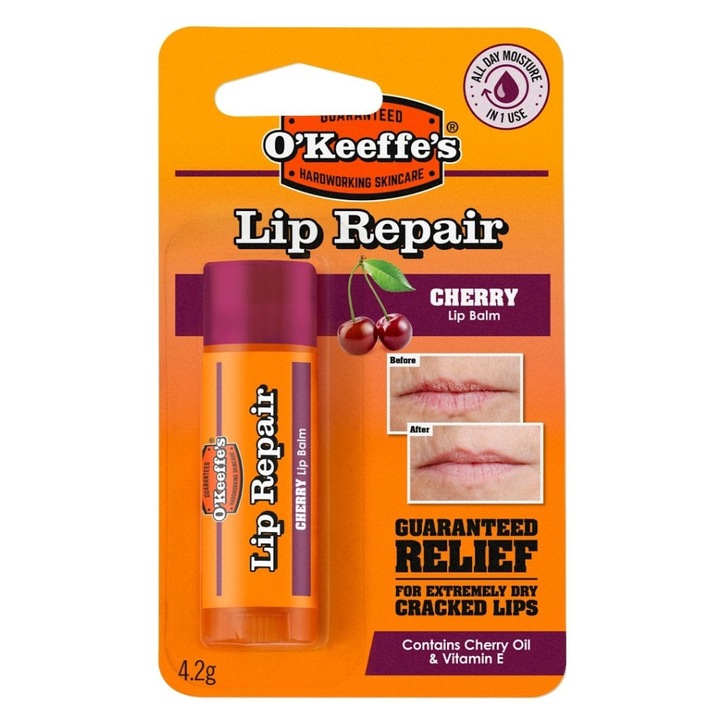 O'Keeffes Lip Repair Cherry Cseresznyés Ajakápoló Stift 4, 2g