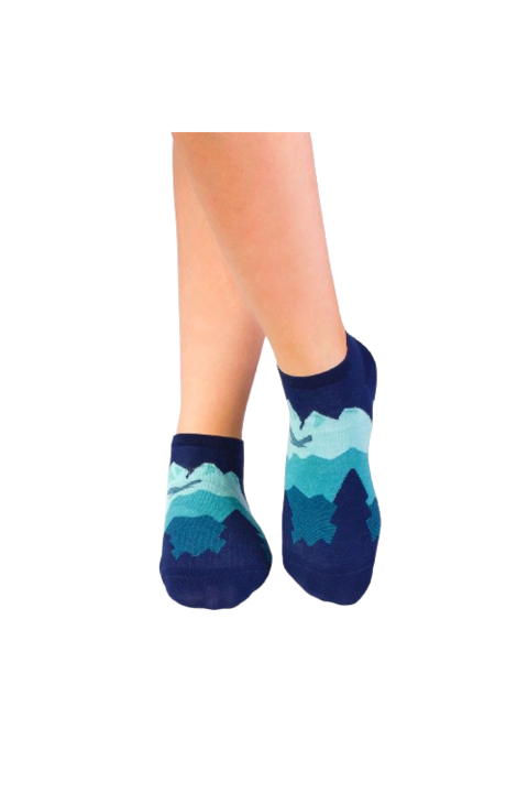 Sosete Scurte din Bumbac organic Fin Zbor Albastru inchis