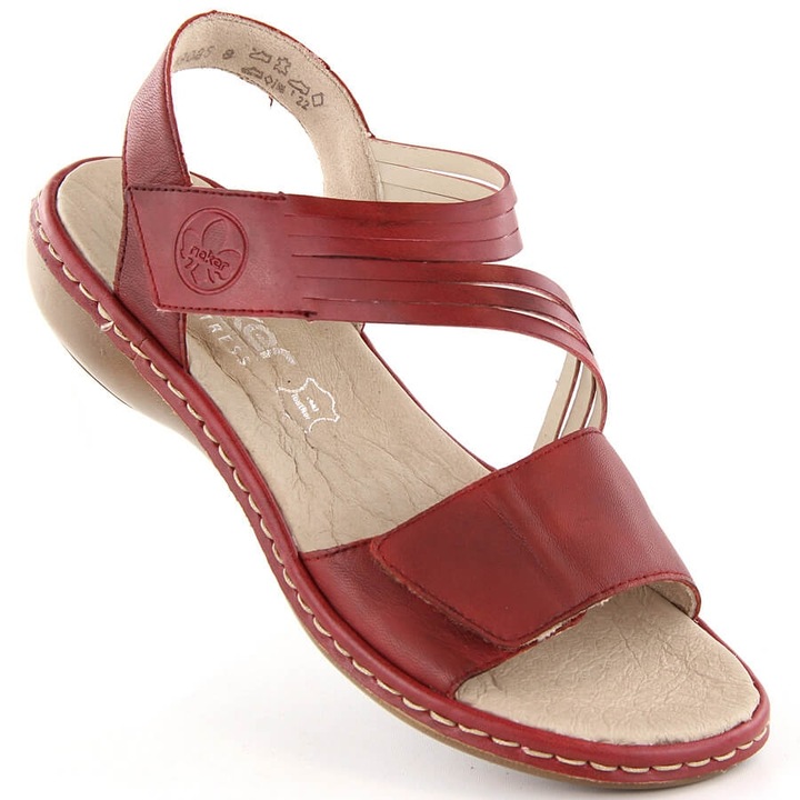 Sandale pentru femei, Rieker, BM193654, roșu