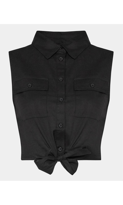 Női ing, BRAVE SOUL, 303996024, fekete, pamut