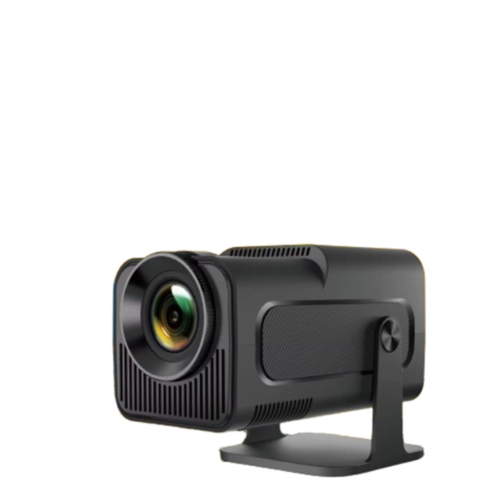 HomeLife® Hy320 hordozható videoprojektor, 4K Ultra HD felbontással, WiFi, beépített hangszóróval, autofókusz, 10000 lm, 180 fokos elforgatás, fekete