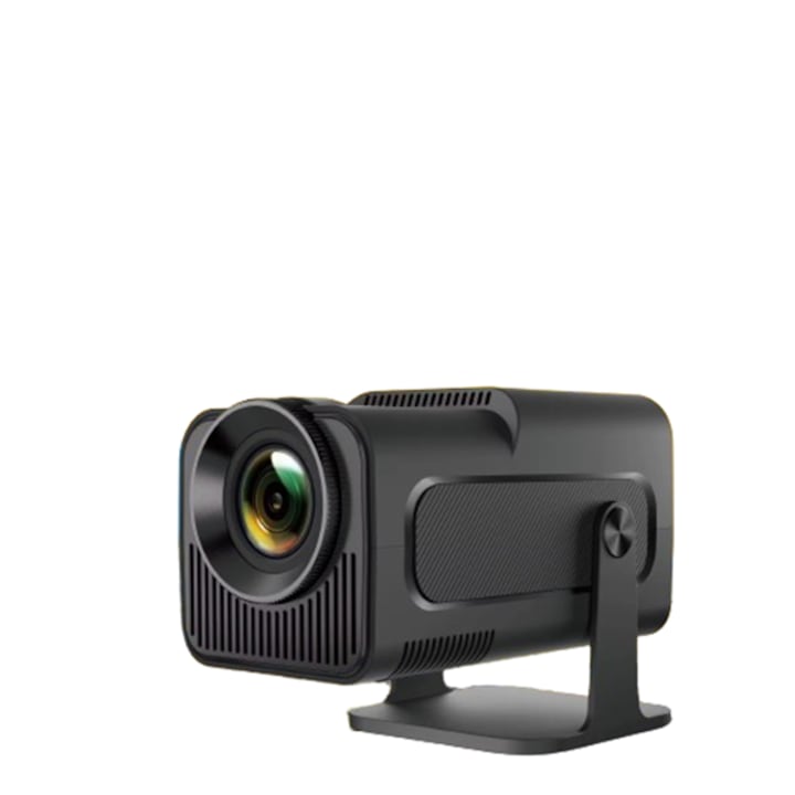 Videoproiector portabil HomeLife® Hy320, cu rezolutie 4K Ultra HD, WiFi, cu difuzor incorporat, Autofocus, de 10000 lm, rotatie de 180 de grade, Negru