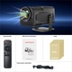 Videoproiector portabil HomeLife® Hy320, Full HD 1080P cu suport 4K, WiFi, cu difuzor incorporat, 390 ANSI, Autofocus, de 10000 lumeni, rotatie 180 de grade, Negru