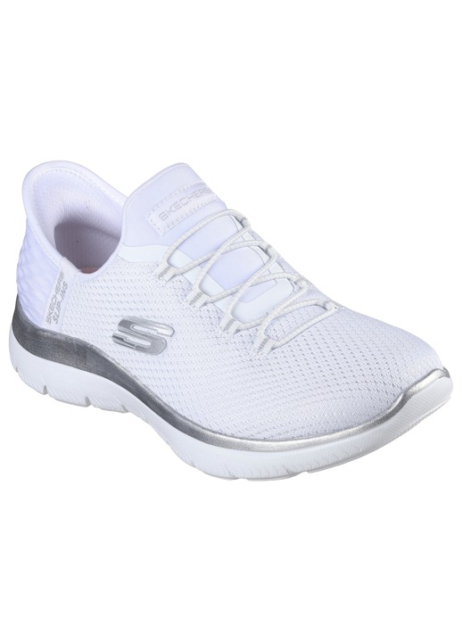 Pantofi dama sport SUMMITS DIAMOND DREAM 150123 WHITE/SILVER, Skechers, 39 EU