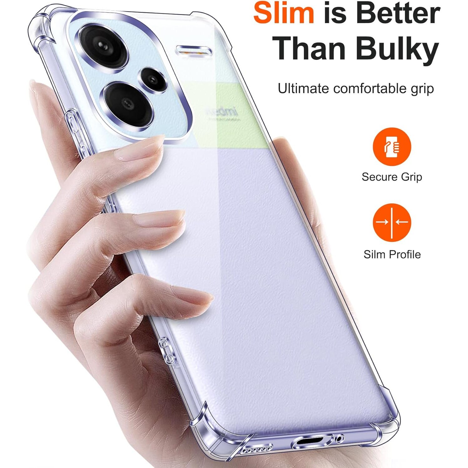 Husa protectie Mat-Tech compatibila cu Xiaomi Redmi Note 13 Pro Plus 5G, Protectie Camera, Colturi anti-soc, Decupaje Precise, Rezistenta la impact, Margini ridicate pentru protectia ecranului, Transparenta