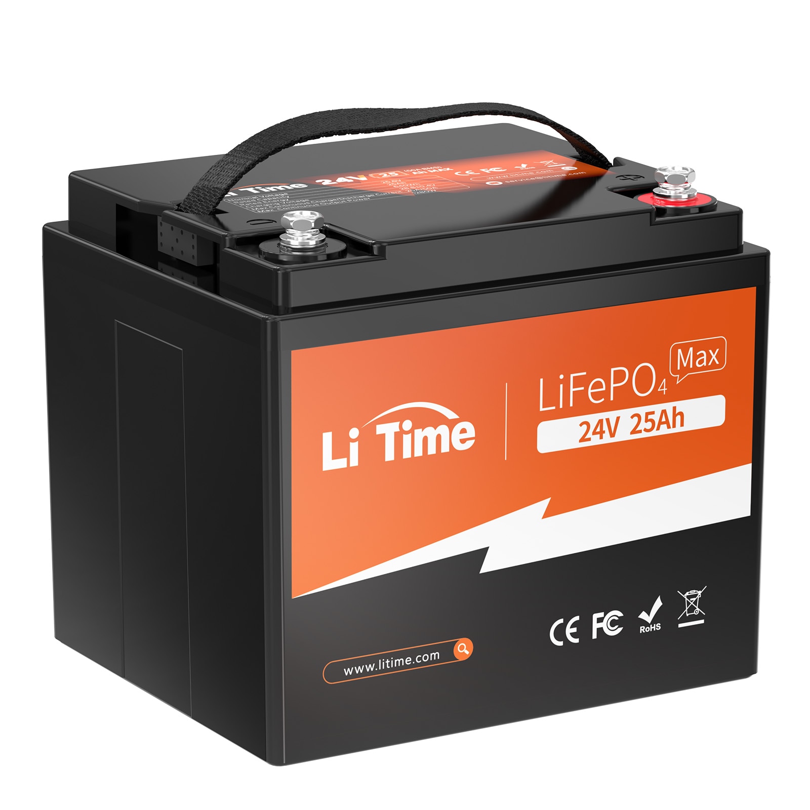 Baterie LiFePO4, Litime, Litiu,24V 25Ah，1280W 2C descarcare - eMAG.ro