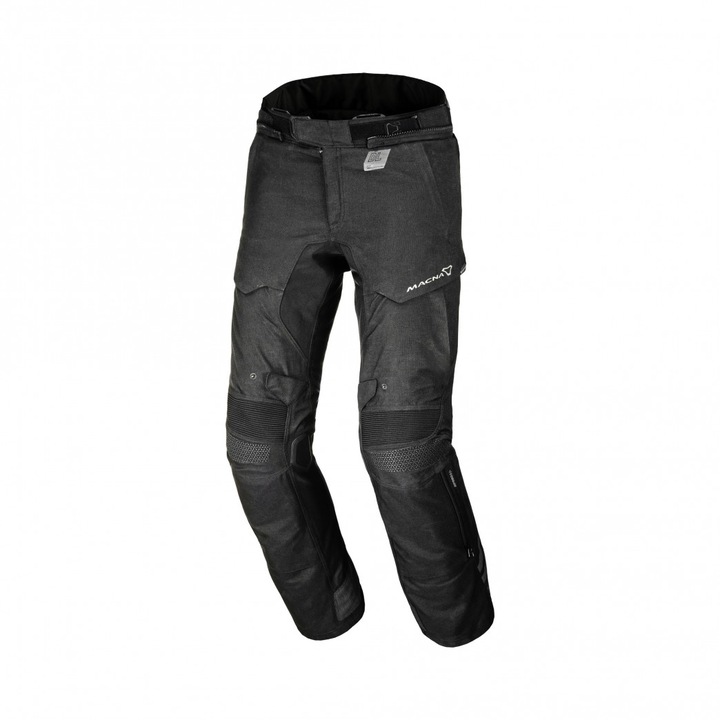 Pantaloni motosport barbati, Macna, Poliester, Negru, XL