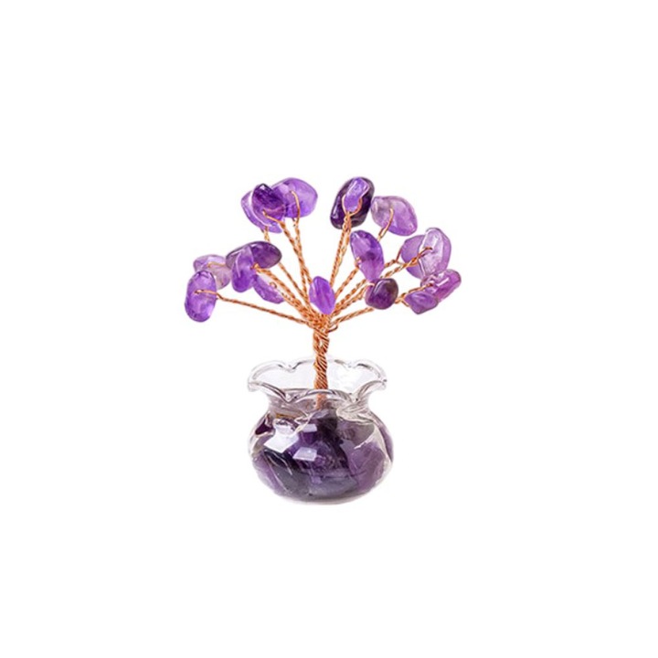 Decoratiune Feng Shui, Cupru/Cristale, 5.5cm, Mov