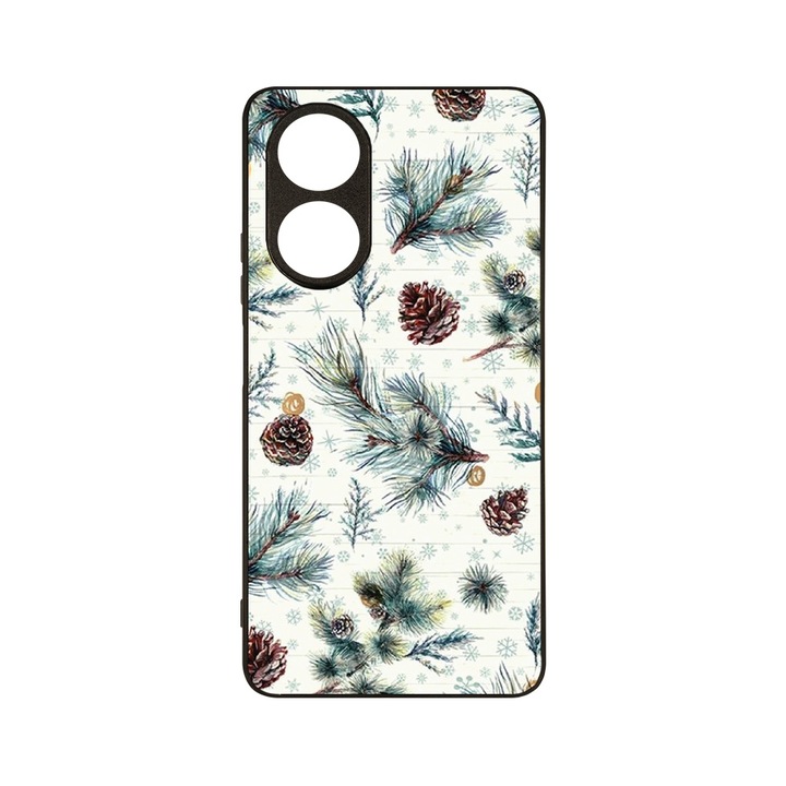 Husa BestCase® MaxSafe, Compatibila Cu OPPO A58 4G, Xmas Pattern, HD Colors, Anti-soc, Protectie Camera, Margini ridicate pentru protectia ecranului, G 1367