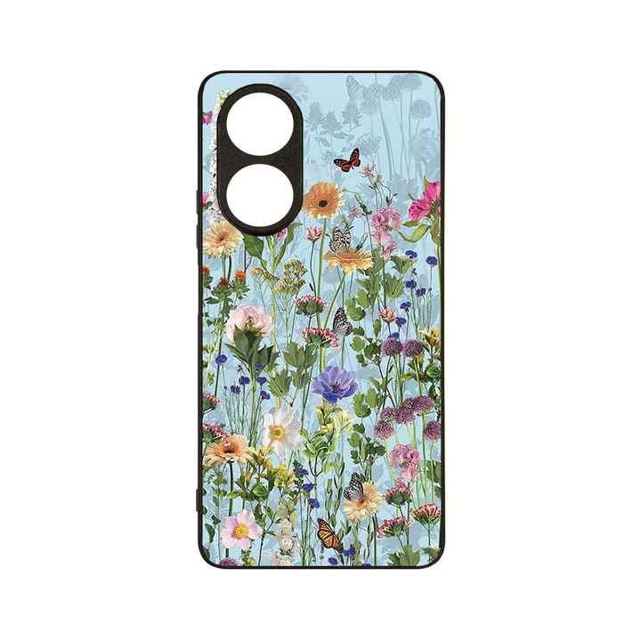 Husa BestCase® MaxSafe, Compatibila Cu OPPO A58 4G, Blue and Green, HD Colors, Anti-soc, Protectie Camera, Margini ridicate pentru protectia ecranului, G 1281