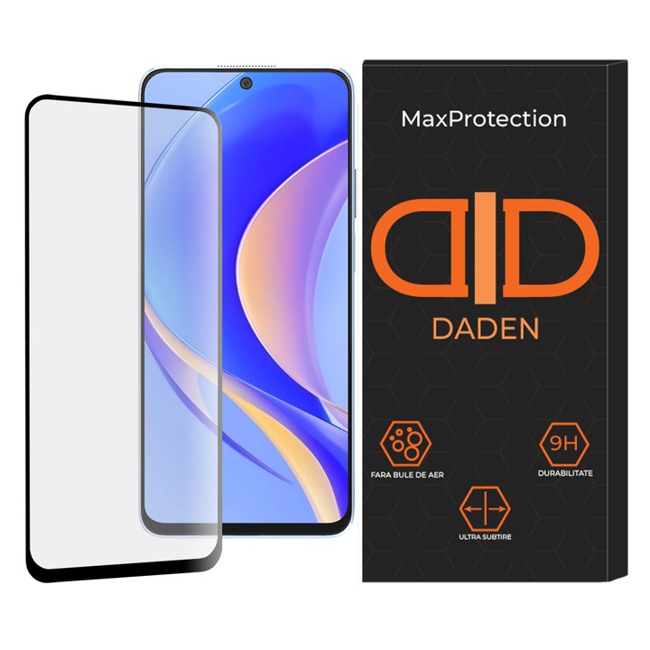 Üvegfólia Huawei nova Y90 Daden MaxProtection készülékhez, teljes burkolat, professzionális védelem, ultra ellenálló, prémium minőség