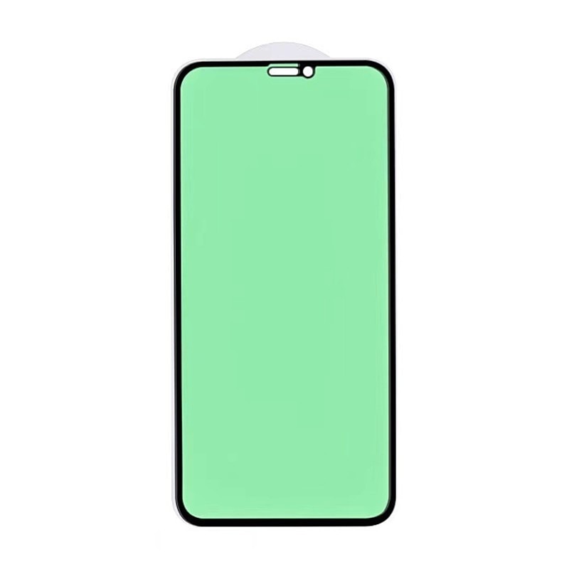 Folie de Sticla Securizata pentru Apple iPhone 15 Pro Max, Flippy, Lumina Verde Anti-Blue Ray, Auto-Aplicare, Protectie Completa 9D, Verde