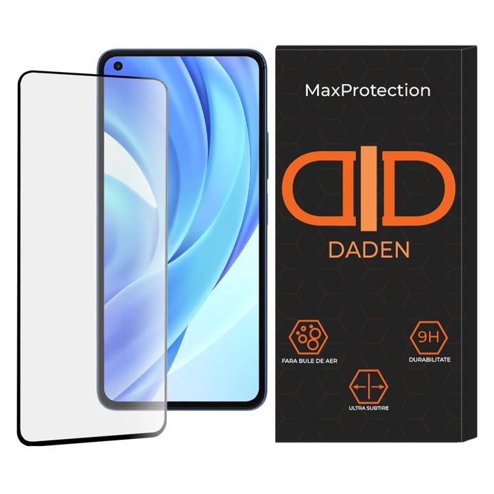 Üvegfólia Xiaomi Mi 11 Lite 4G / Mi 11 Lite 5G / 11 Lite 5G NE Daden MaxProtection, teljes burkolat, professzionális védelem, ultra ellenálló, prémium minőség