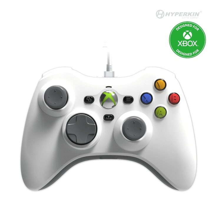 Hyperkin Xenon Vezetékes kontroller - Fehér (PC/Xbox Series X/Xbox Series S/Xbox One) (M01368-WH)