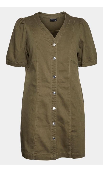 Rochie dama, Vero Moda, 303785543, Verde, Bumbac