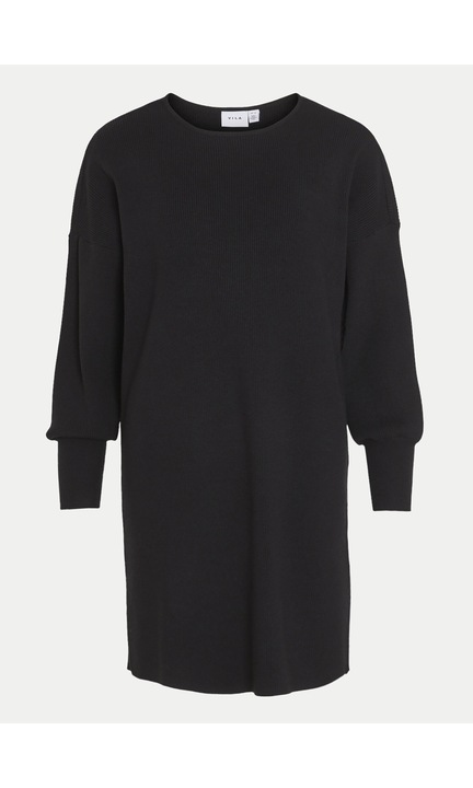 Дамска рокля, Вила, 304154690, Черна, Вискоза