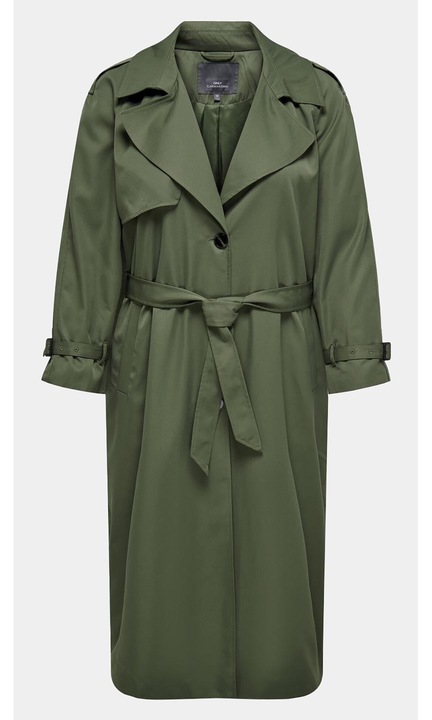 Trenci dama, ONLY CARMAKOMA, 303335922, Verde, Poliester