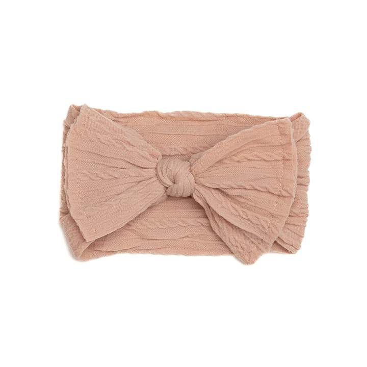 Bentita lata, bebe, funda cu nod, spandex, Melvelo, Flower - Peach, 0-4 ani