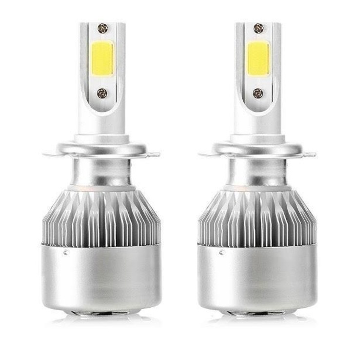 Set 2 Becuri Auto LED C6 H7, Iluminare Puternica 7600 Lumeni, Consum Redus 36W