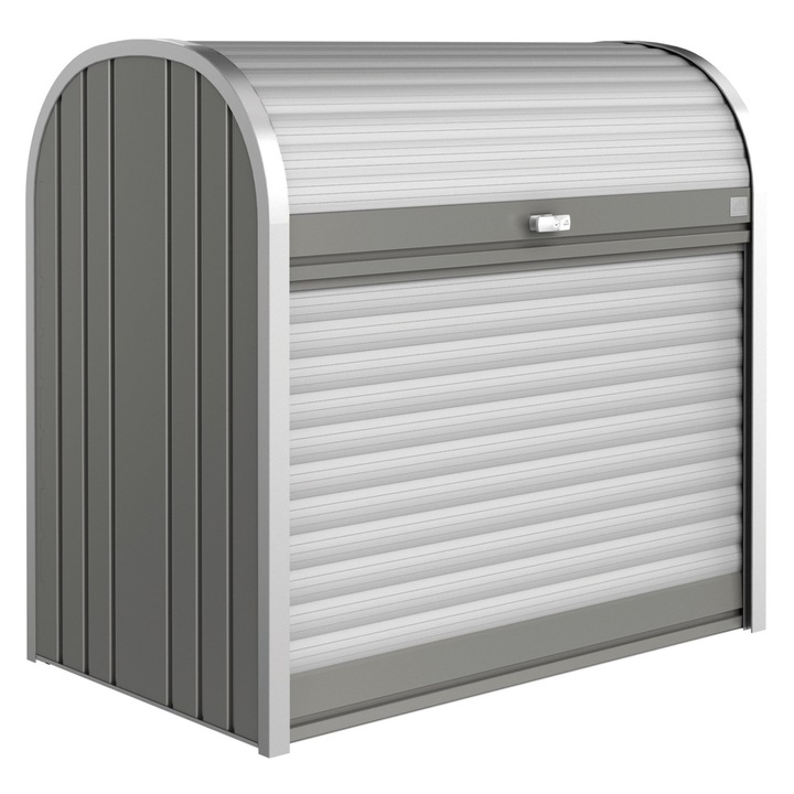 Magazie depozitare, gradina/terasa, Maison Mex STOREMAX, L.117 l.73 H.109 cm, gri metalizat