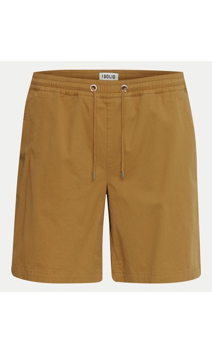 Pantaloni scurti barbati, Solid, 303539290, Maro, Bumbac