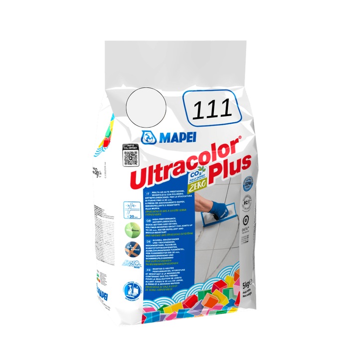 Замазка UltraColor Plus 111 Silver Grey, 5 кг