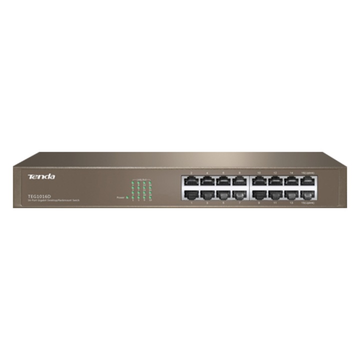 Kapcsoló 16 Gigabit port - TENDA TND-TEG1016D