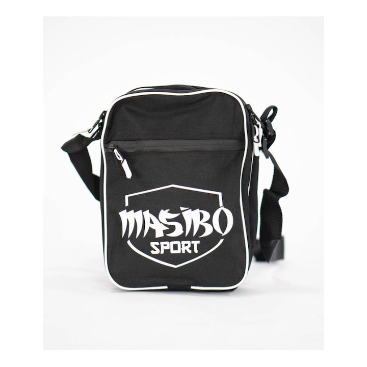 Спортна черно-бяла чанта Masibo