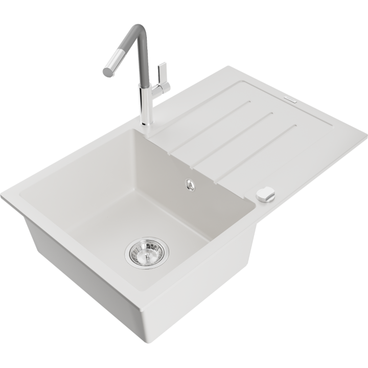 Chiuveta din granit cu baterie, Mexen, 20906, Granit, 795 mm x 200 mm