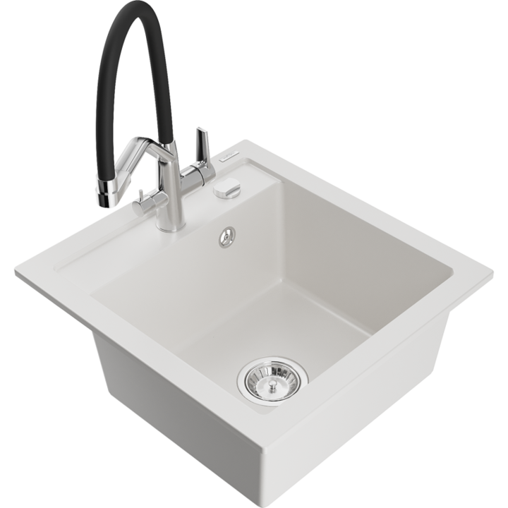 Chiuveta din granit cu baterie, Mexen, 22557, Granit, 520 mm x 200 mm