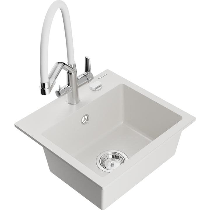 Chiuveta din granit cu baterie, Mexen, 22628, Granit, 435 mm x 161 mm