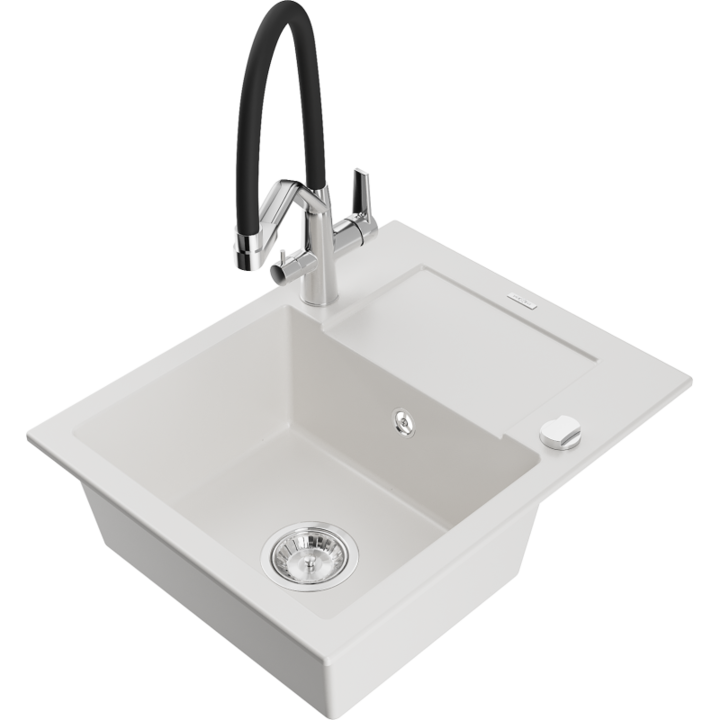 Chiuveta din granit cu baterie, Mexen, 22665, Granit, 576 mm x 164 mm