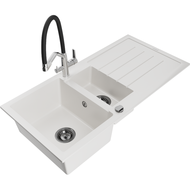 Chiuveta din granit cu baterie, Mexen, 22921, Granit, 1000 mm x 190 mm