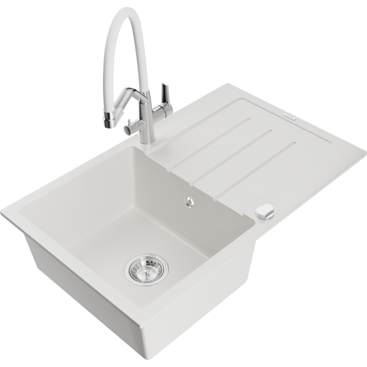 Chiuveta din granit cu baterie, Mexen, 22846, Granit, 795 mm x 200 mm