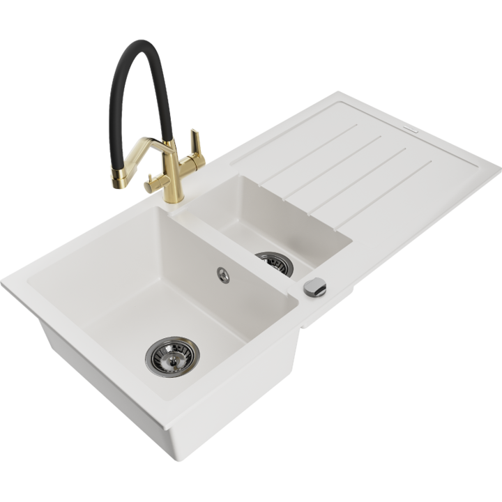 Chiuveta din granit cu baterie, Mexen, 22923, Granit, 1000 mm x 190 mm