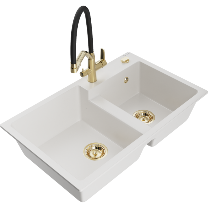 Chiuveta din granit cu baterie, Mexen, 22958, Granit, 800 mm x 180 mm