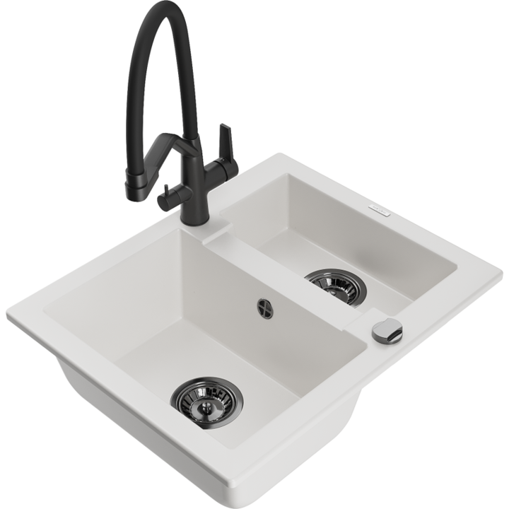 Chiuveta din granit cu baterie, Mexen, 23034, Granit, 582 mm x 162 mm