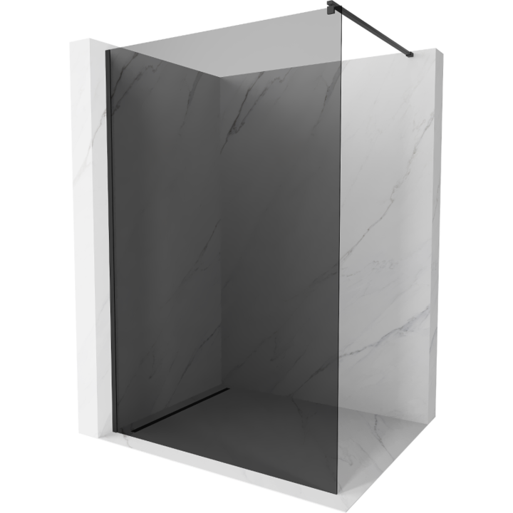 Paravan de dus, Mexen, 2755, Sticla, Negru