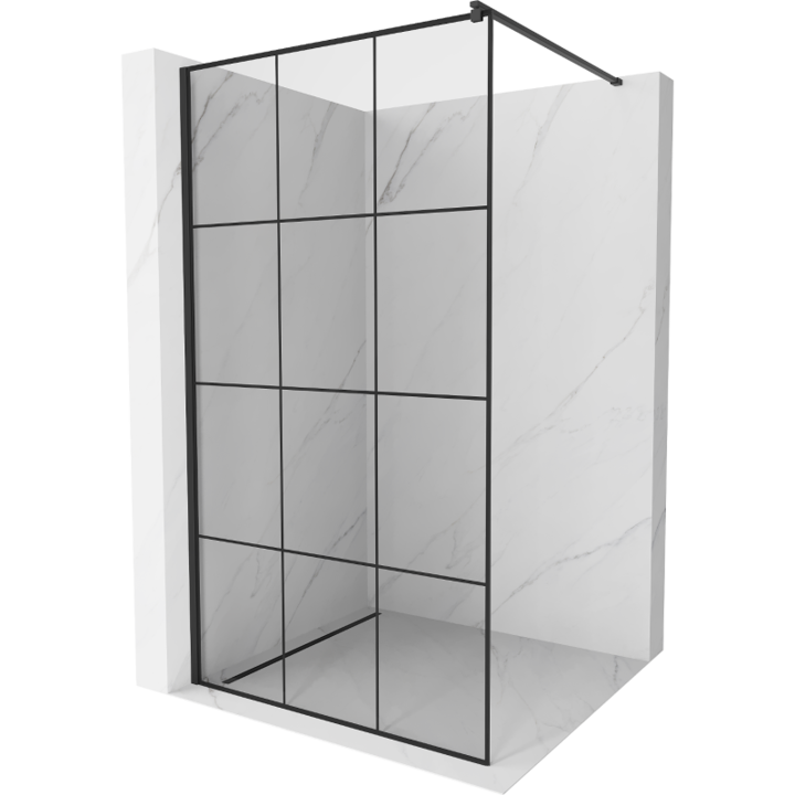 Paravan de dus, Mexen, 2887, Sticla, Negru