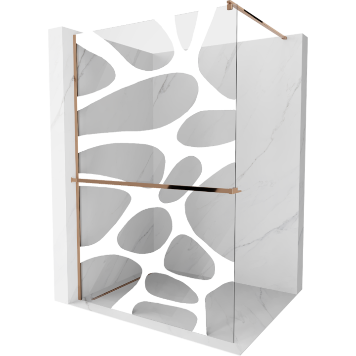 Paravan de dus, Mexen, 14011, Sticla, Auriu