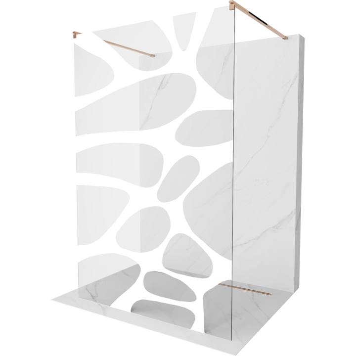 Paravan de dus, Mexen, 14193, Sticla, Auriu