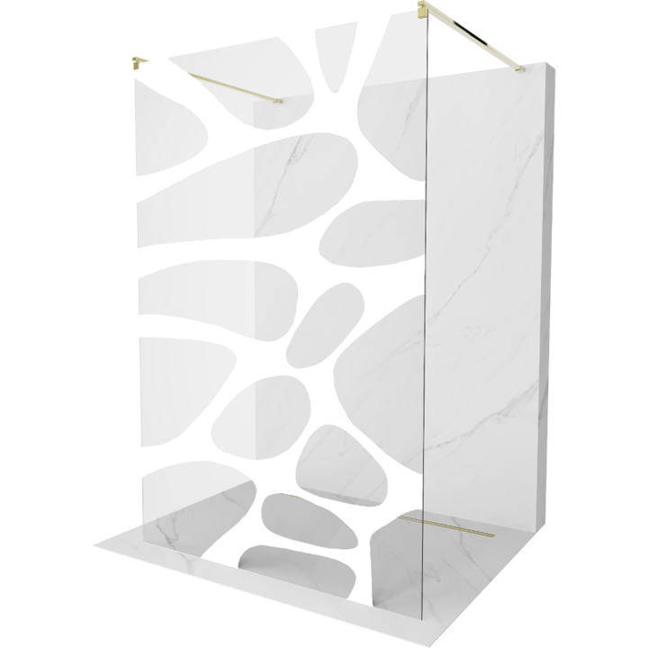 Paravan de dus, Mexen, 14187, Sticla, Auriu