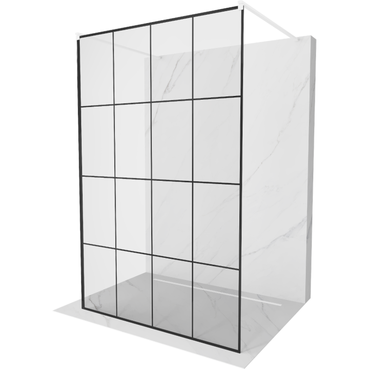 Paravan de dus, Mexen, 14307, Sticla, Alb