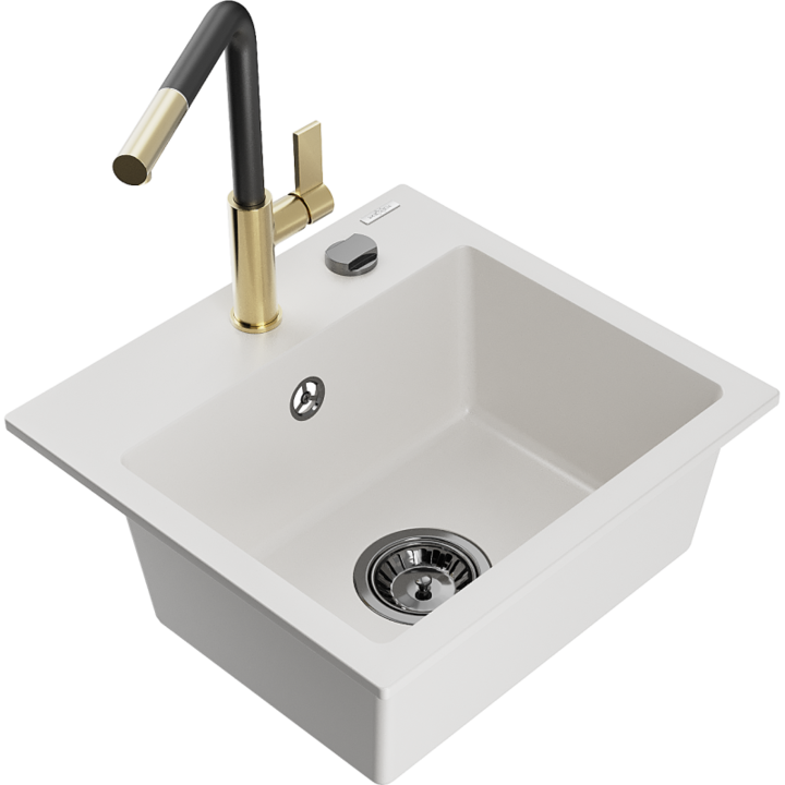 Chiuveta din granit cu baterie, Mexen, 20534, Granit, 435 mm x 161 mm